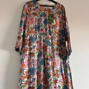 Joanie Clothing UK Effie White Floral Print Mini Dress NWT US Size 12/UK Size 16